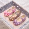 Bow-knot Princess Dress Shoes Glitter Performance Footwear Elegant Leather Shoes  Students