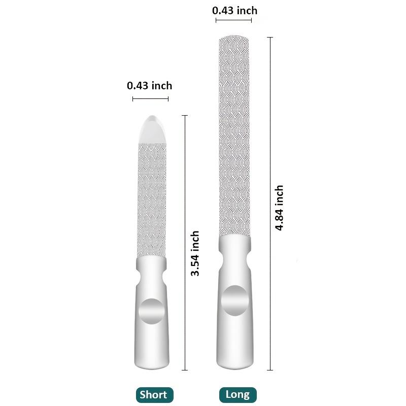 High-Quality Double Sided Nail Files Stainless Steel Manicure Pedicure Grooming For Professional Finger Toe Nail Care Tools