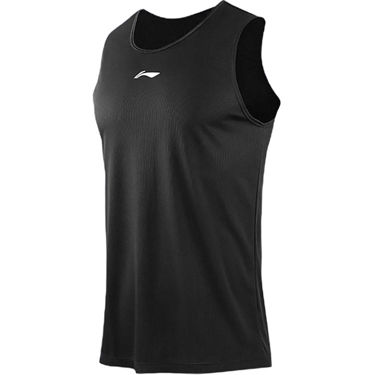 Li Ning Tank Tops Men s Crew Neck Thin Sleeveless LWTU014W XL