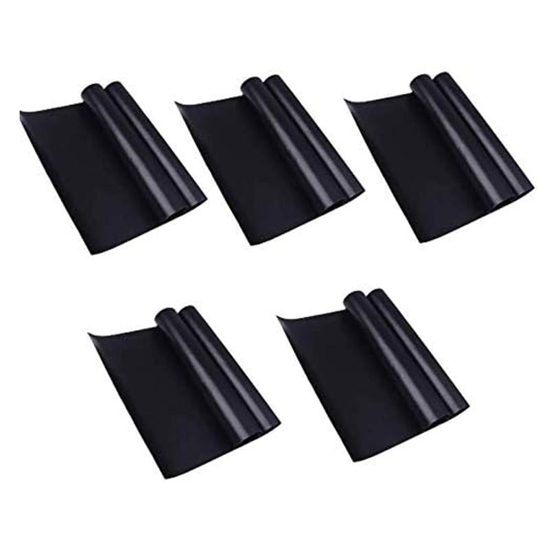 

5PCS 33CMx40CMx0.2MM BBQ Grill Mats Non-Stick PTFE Fiberglass Grilling Liners Pads (BPA-Free,No FDA Certified) Type A