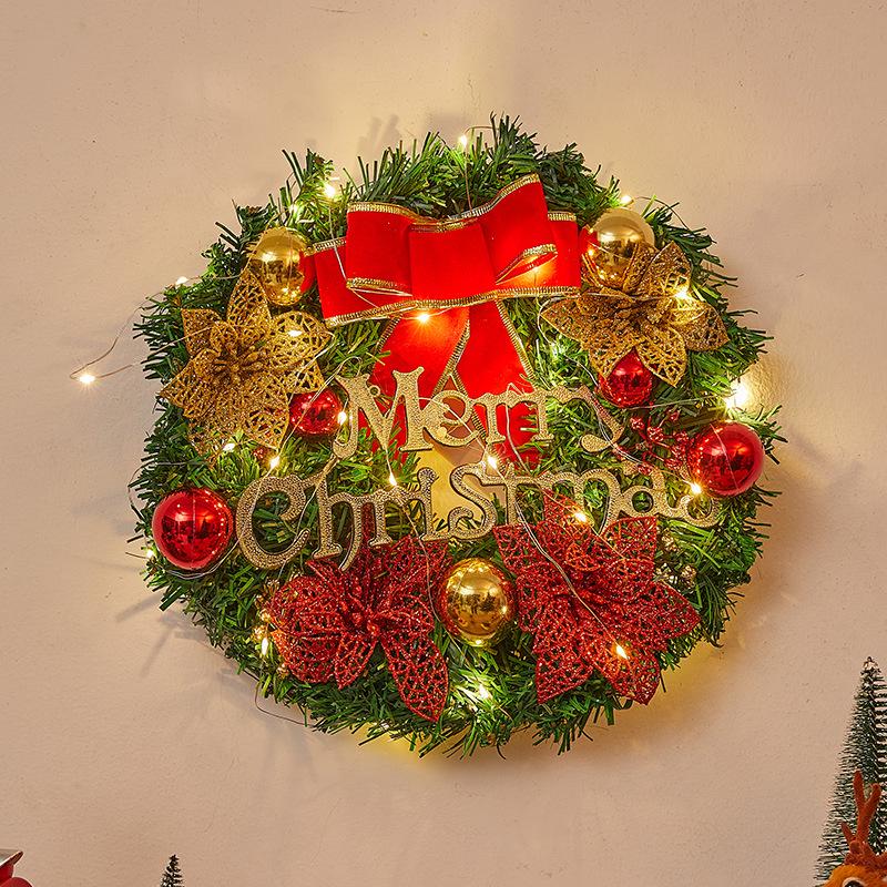 Christmas Door Wreath & Holiday Ornament for Festive Decor