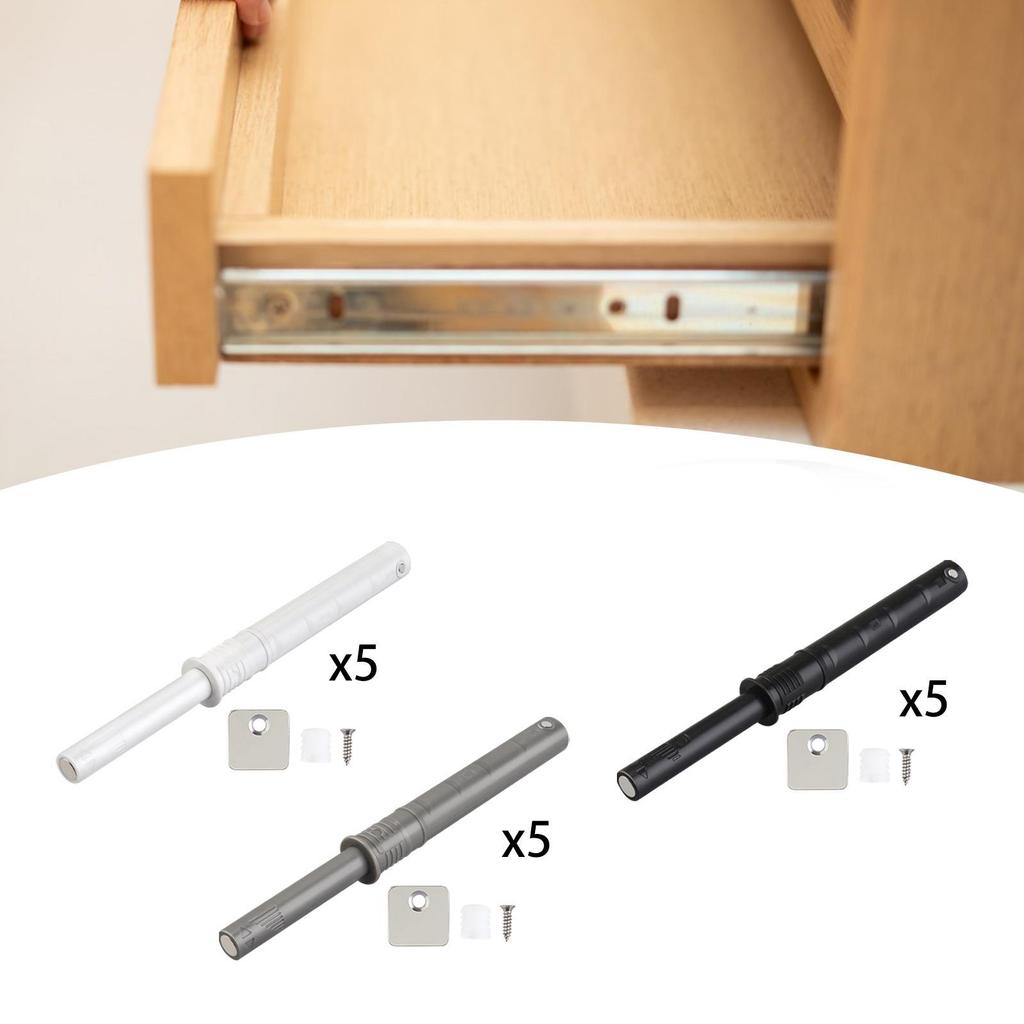 Push Out Door Latches Touch Release Damper Push Opener Push Catches Cabinet Hardware for Wardrobe Furniture Kitchen Rvs Bedroom