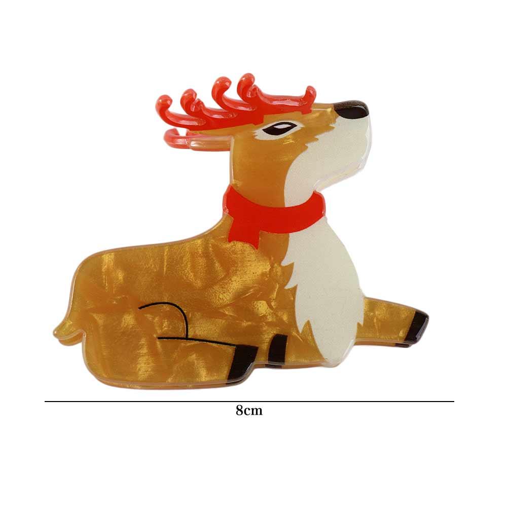 Cartoon Animal Dog Hair Claw Christmas Hat Hair Clip Christmas Elk Shark Clip Cat Hair Clip  Daily