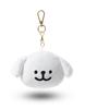 Maltese Plush Toy with Squishy Face Mascot Keychain Maltese Keyring Keychain Ball Chain Korean Puppy [Official] / (Maltese)