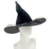 Halloween Wizard Hat Star Lace Witch Hat Witch Caps Wizard Costume Accessories for Masquerade Party Decor Cosplay Props