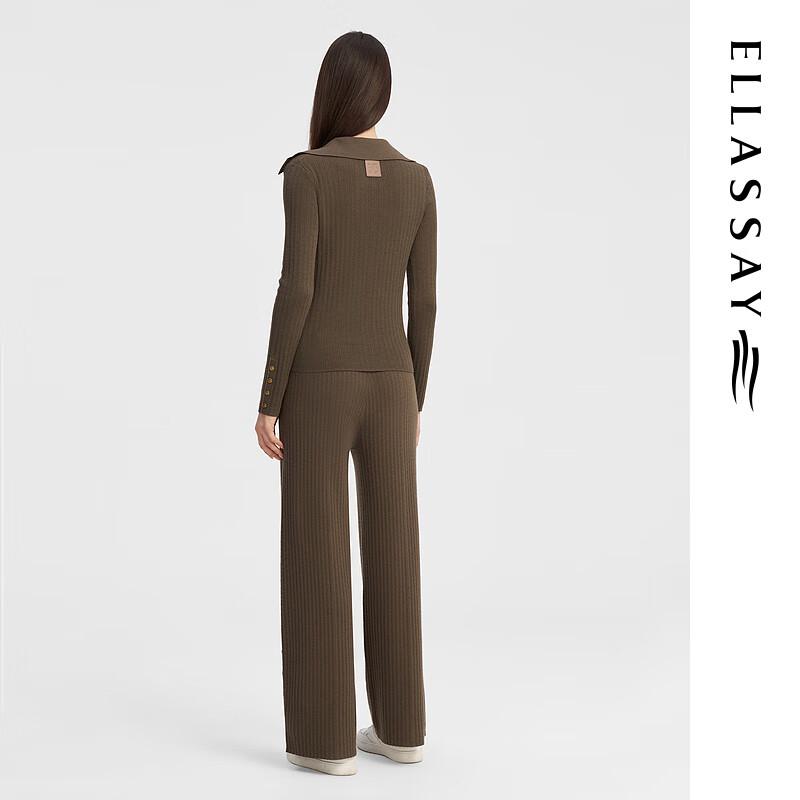 ELLASSAY Women's Merino Wool Waist-Cinching Knit Cardigan