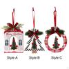 Christmas Tree Hanging Ornament Party Props for Farmhouse Office Shop Window House Shape