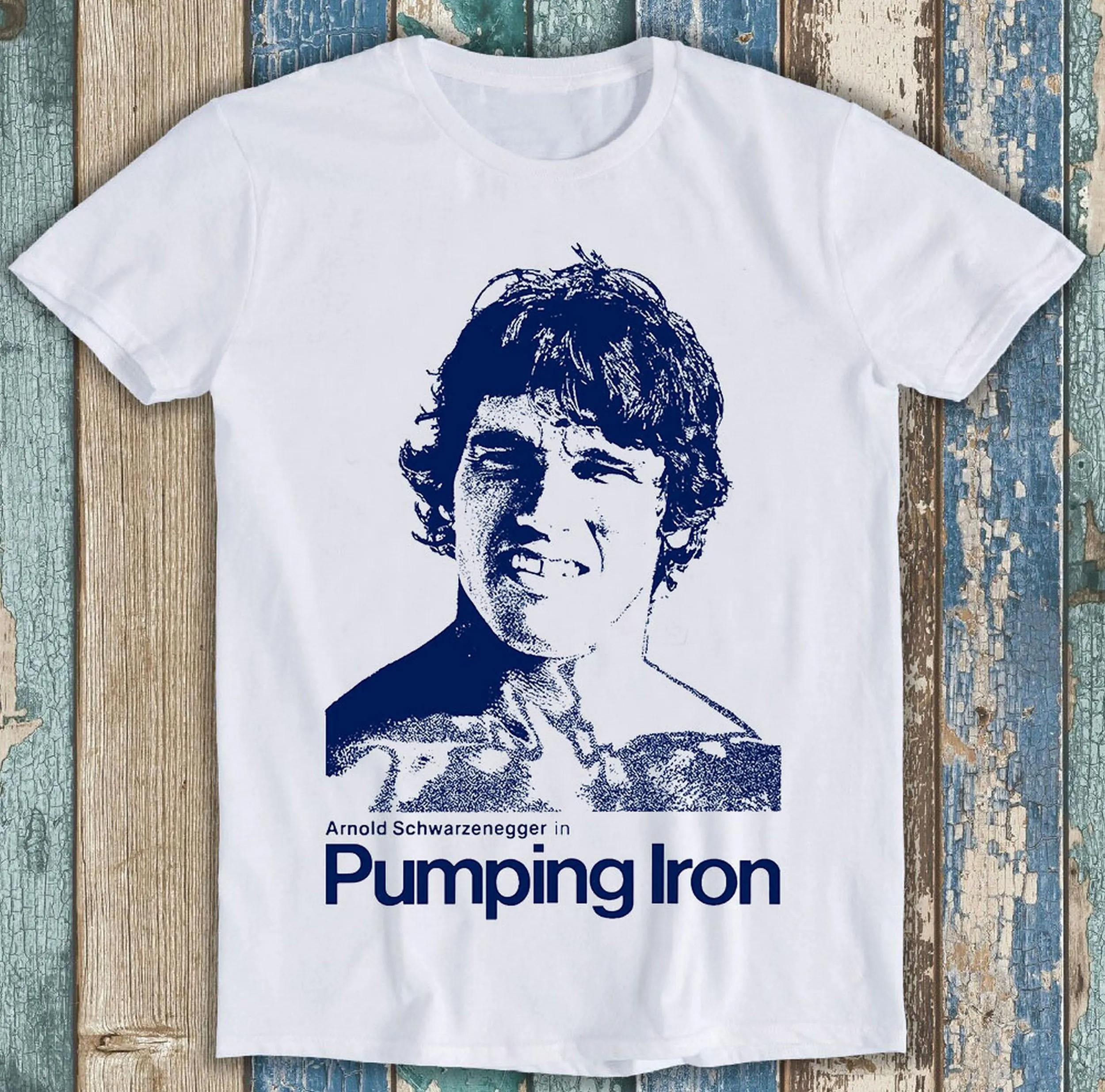Pumping Iron Bodybuilding Film Fitness Gym Gift 2026 Summer Cotton Tshirt Comfortable HighQuality Ins Y2K S