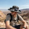 Wide-Brimmed Fan Hat with Solar USB Dual Fans Powered