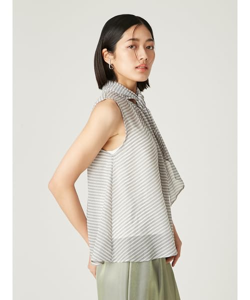 FRAY Sheer Sleeveless Bowtie Blouse FWFB254166 MIX I.D. Women's