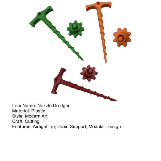3D Printing Nozzle Dredger Tip Protector Unclogger Caulk Tube Airtight Foam Preserver Drain Tool Modular Design Universal Applicator