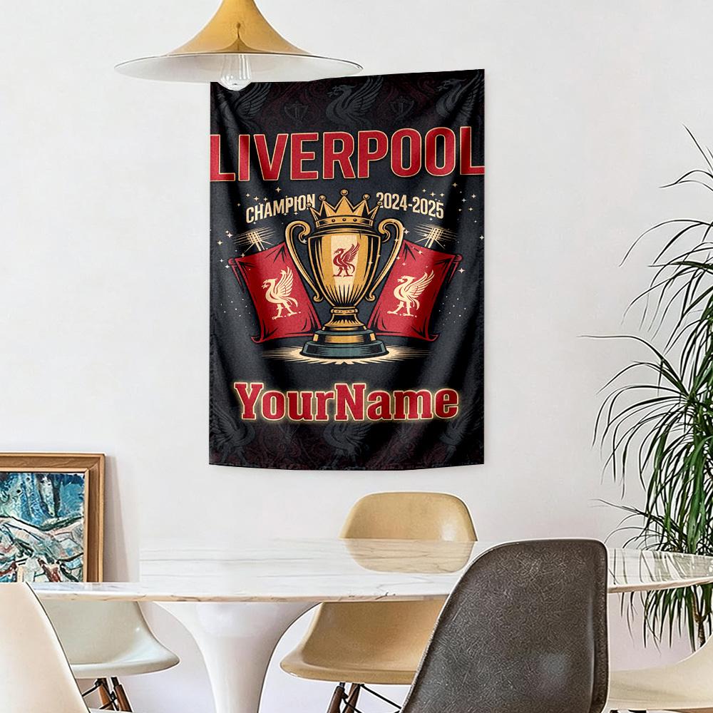Liverpool Custom Your Name Wall Decor Tapestry Art For Pet Memorial Birthdaywedding Party Backdrop Family Gift