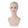 17-inch PVC Female Mannequin Head with Eyelashes and Lips Wig Display, Cosplay, Makeup, Jewelry & Hat Display with Mount Holed