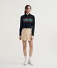 SERGIO TACCHINI W Preppy Wide Pleated Skirt (Beige)