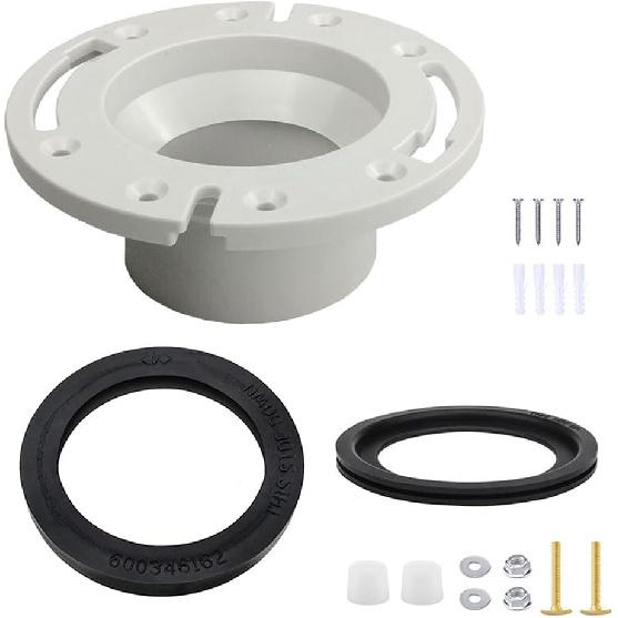 RV Toilet Seal and Socket RV Toilet Flange Kit Replacement for Dometic Thetford RV Toilets Replaces 385345892 Flange