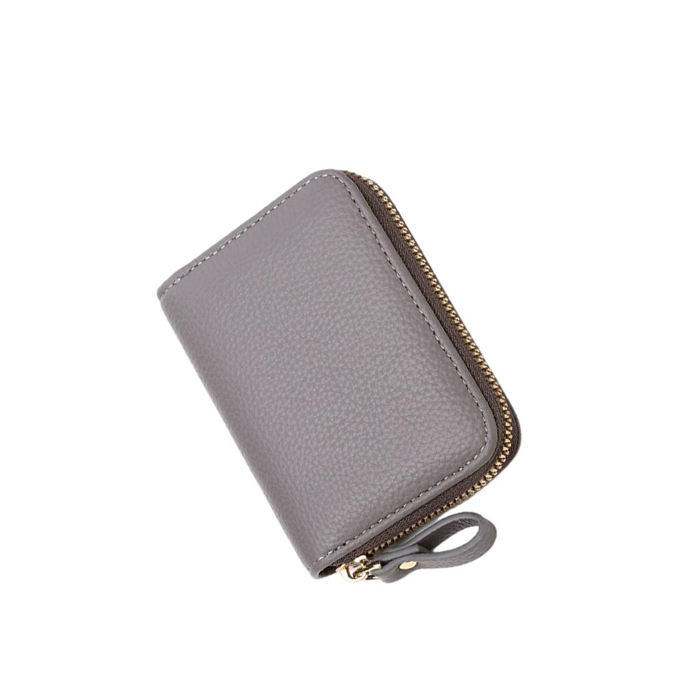 Women Wallet Polyester Lining Zipper Rectangular Cash Compartment Photo Pocket Purse Notecase Birthday Gift with Lanyard