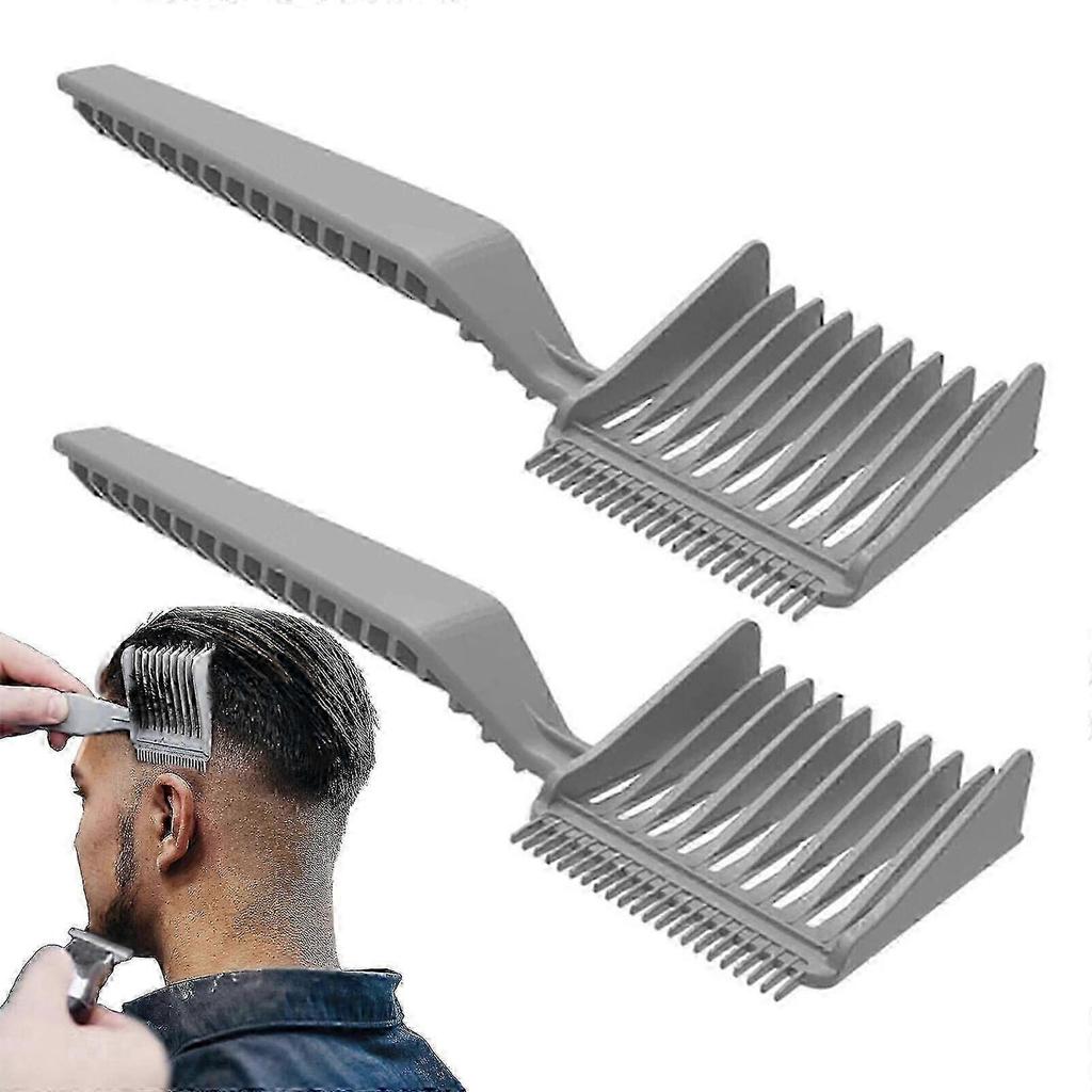 Professional Barber Fade Comb, Ergonomic Anti-Static Flat-Top Hair Cutting Comb for Precise Blending and Fading less