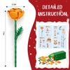 Christmas 24 Days Flower Bouquet Countdown Calendar W/24 Kind of Flower Flower Bouquet Building Blocks Set for Adults Teens Kids