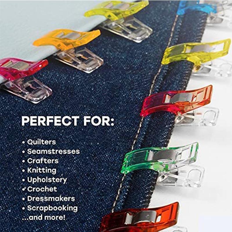 10-50Pcs Sewing Clips Multipurpose Plastic Craft Quilting Binding Clips Crocheting Knitting Safety Clamps DIY Sewing Accessories