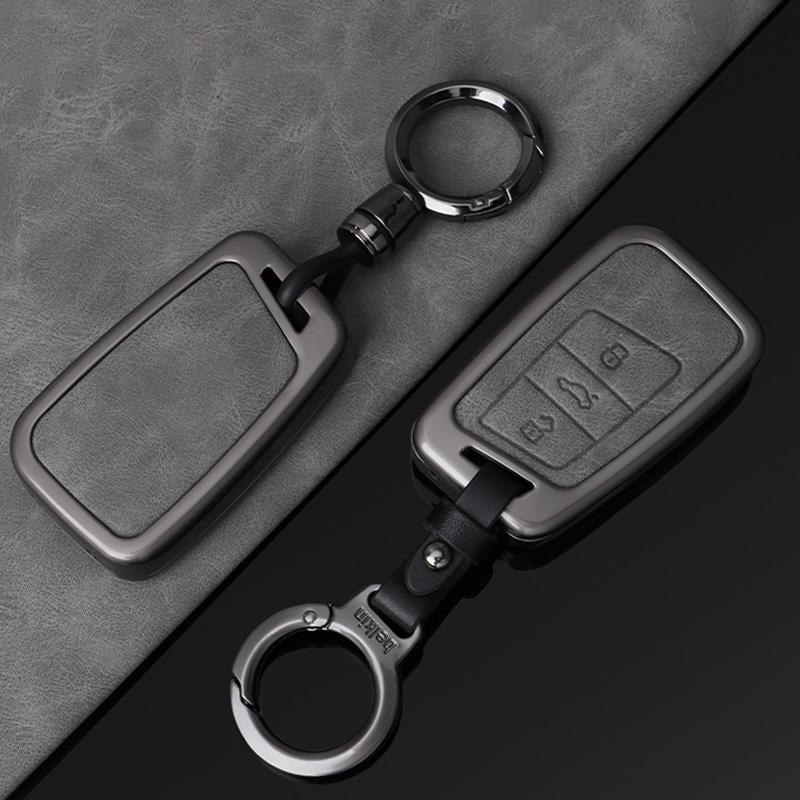 Interior Mouldings Zinc Alloy Car Key Case Cover Shell for VW Volkswagen Magotan GTE Passat B6 B7 B8 CC Skoda Fabia Superb Kodia