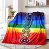 1PC Yoga Elements Printed Blanket, All Season Lightweight Home Office Outdoor Nap Multifunctional Blanket A12
