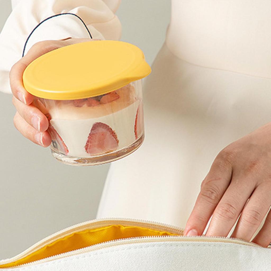 Round Glass Food Storage Container Soup Container Microwave Safe Meal Prep Container Glass Bowl