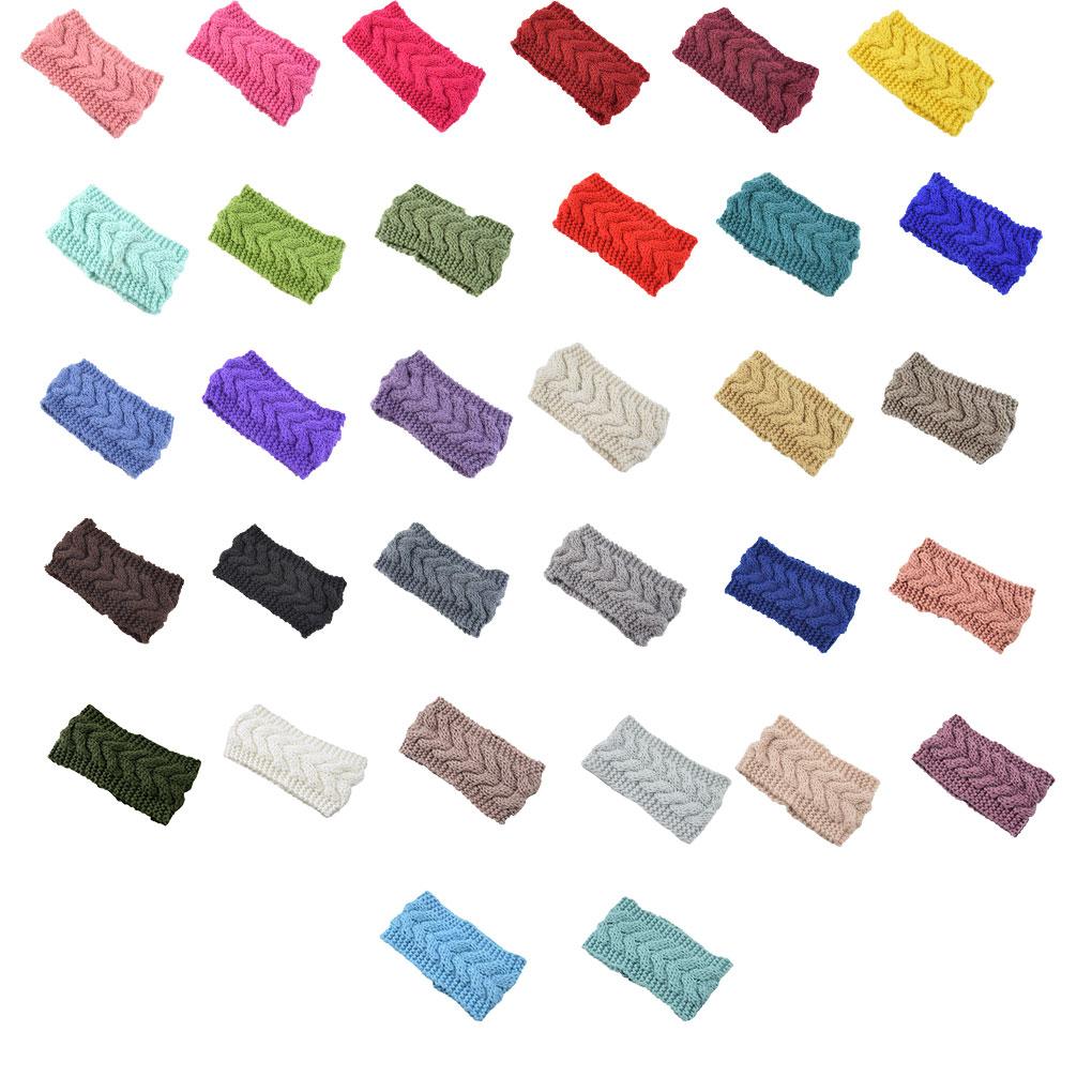 Womens Winter Headband Elasticity Head Protector Warm Chunky Ladies Ear Muffs Simple Style Hair Accessories for Women