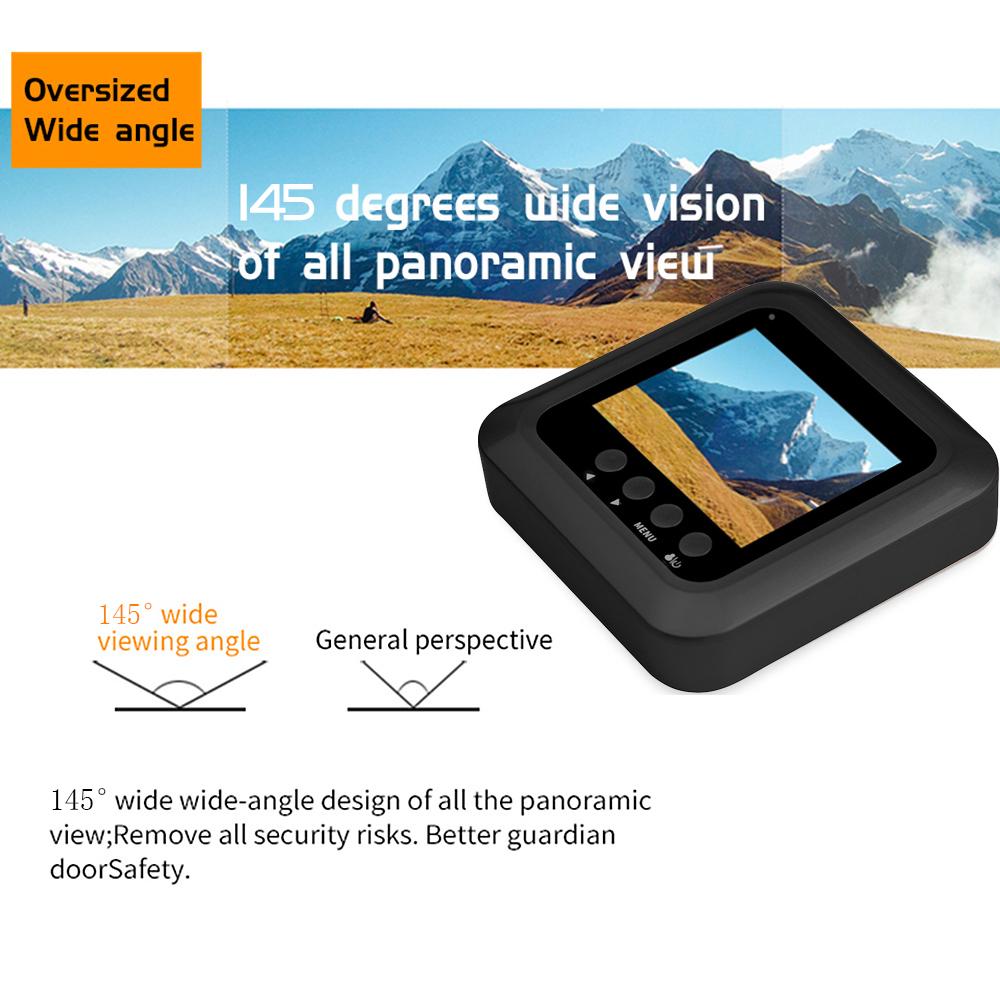 2.4 inch Smart IR Night Vision Video Security Camera High Definition Motion Detection Cat Eye Doorbell Digital ScreenDoor Viewer