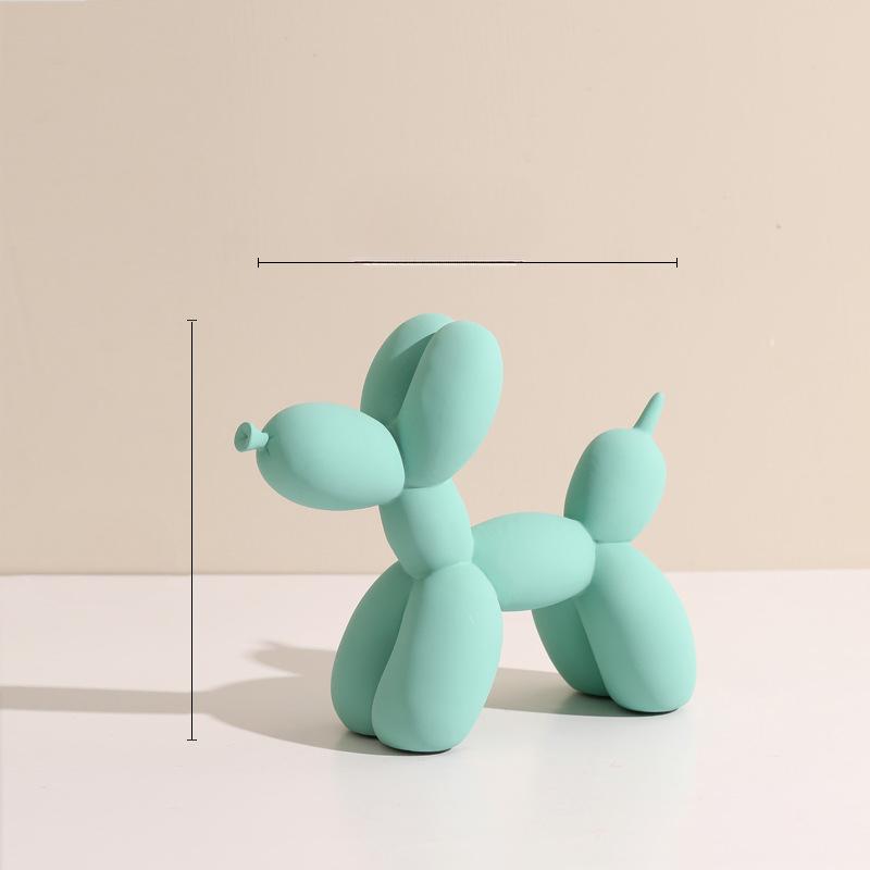 Enfeites de Cão Balão Nórdicos Resina Único Elegante Mesa de Sala de Estar Armário de TV Artesanato Doméstico Decoração Suave Decoração