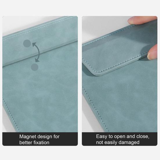 Faux Leather Hardboard with Magnetic Page Clip A4 Letter Size File Clipboard with Pen Holder Document Organizer Writing Pad