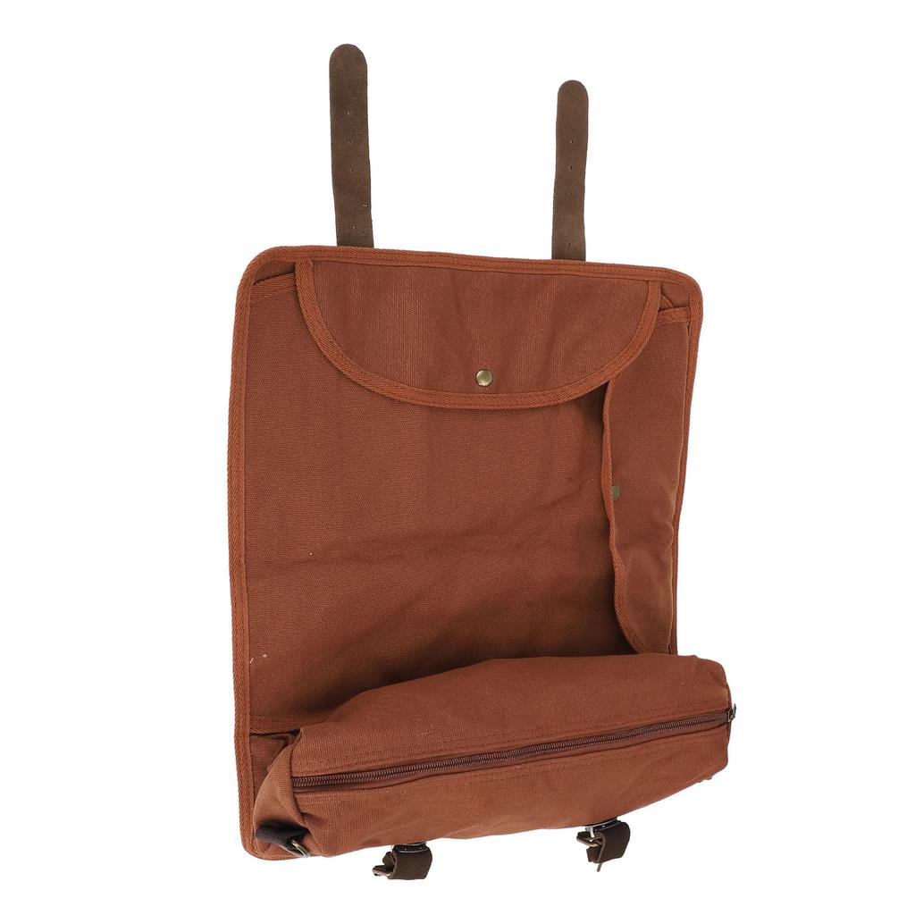 Bartender Tool Bag Canvas Leather Bartender Roll Bag Portable Multiple Storage Compartments Barware 