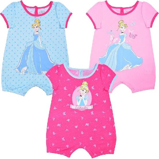 Disney Baby Комбинезоны для девочек Золушка, 3 штуки 18 Months розовый