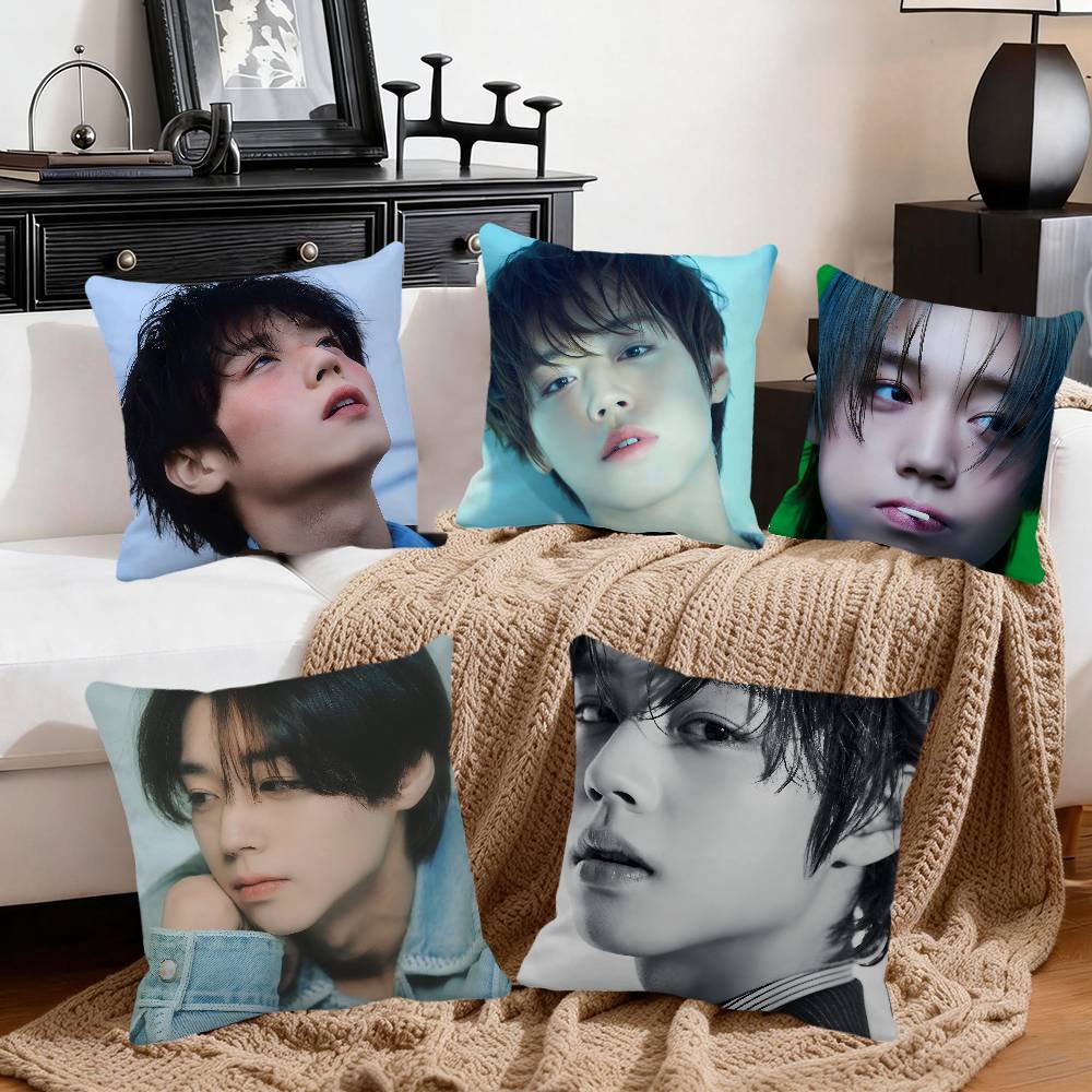 Jihoon Park Pillow Case Square Pillow Bedroom Sofa Leisure Comfort Cushion Car Home Decoration