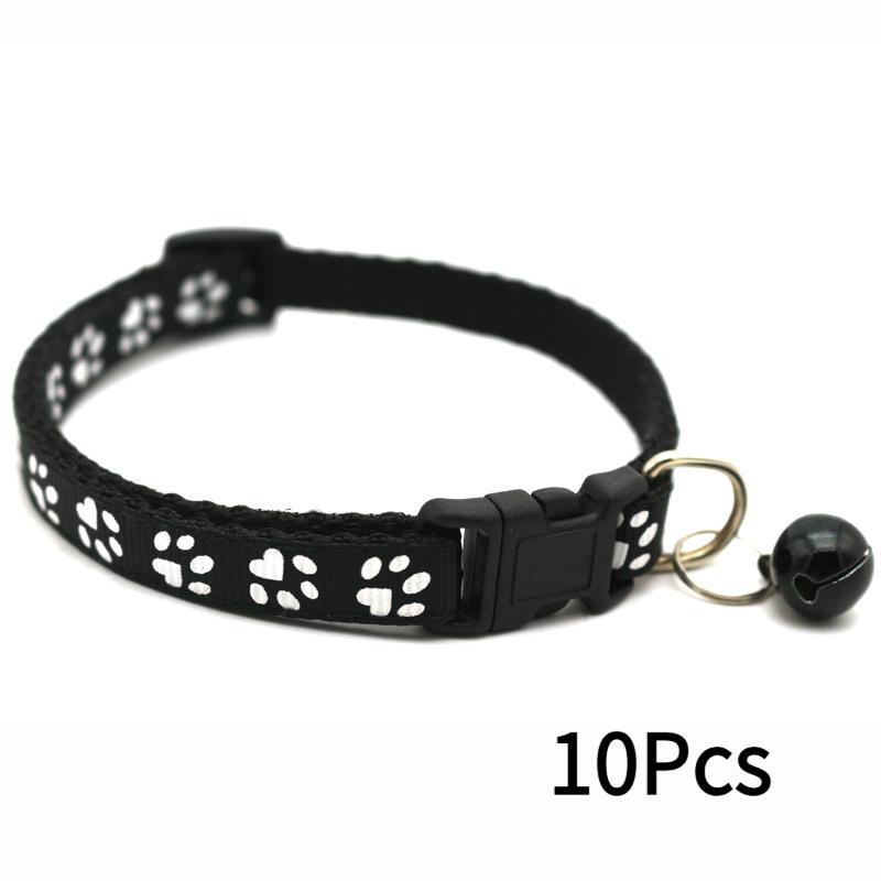 Haustier Patch Halsband Hund Katze Halsband Einzelner Pfotenabdruck Glockenhalsband Katze Schnalle Halsband Heiß verkaufendes Halsband