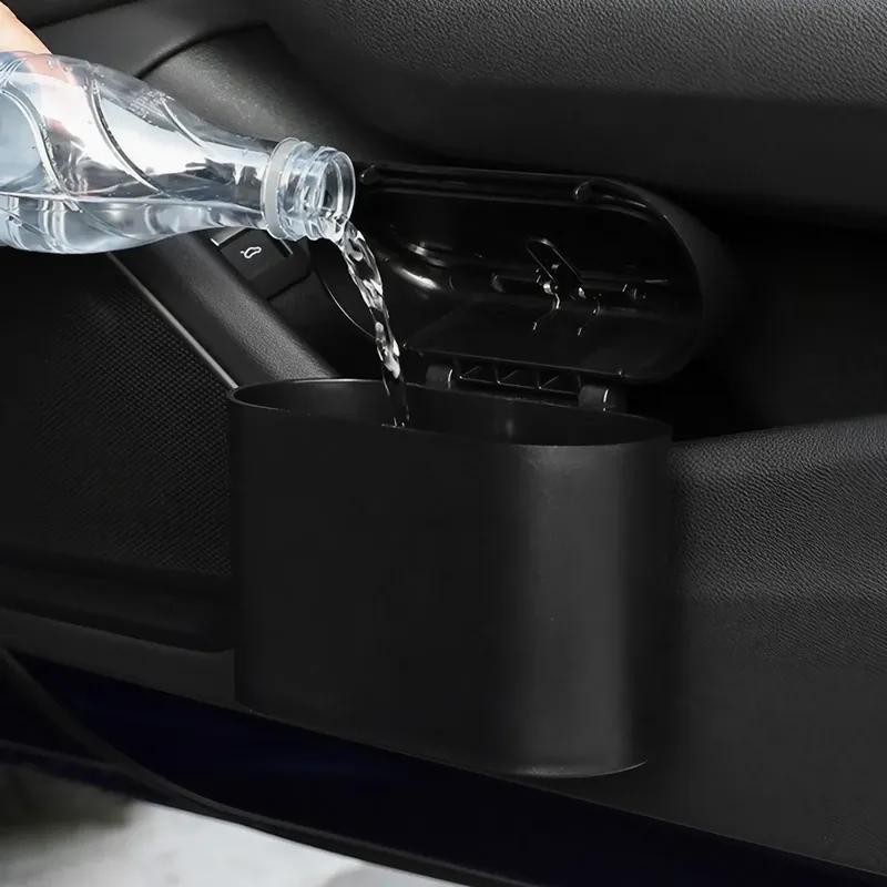 STONEGO Car Garbage Can with Sealed Lid, Interior Storage Box & Trash Bag for Auto Organizer Accessories & Clean Car