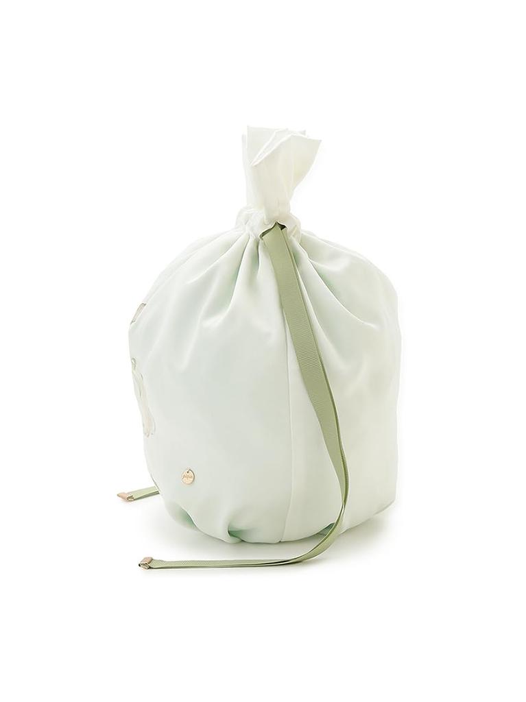 Rabbit Print Drawstring Bag PWGB261677 GRN Free Size [Gelato Pique] Women's
