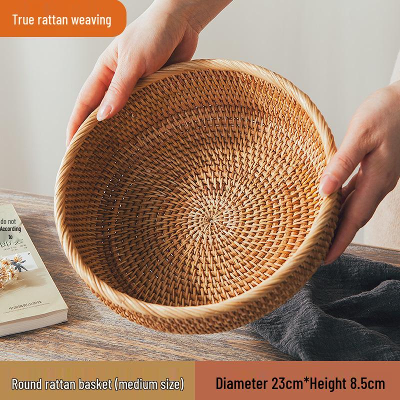 Rattan- und Bambus-Multifunktions-Aufbewahrungs- und Picknickkorb-Kollektion