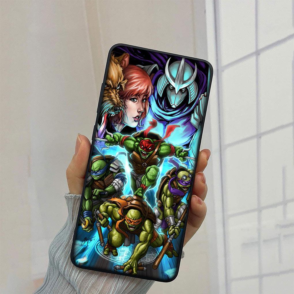 Anime N-Ninjas Cartoon T-Turtles Phone Cover Casing for Samsung Galaxy S23 S22 S21 S20 Fe Ultra S8 Plus M21 + Soft TPU Case