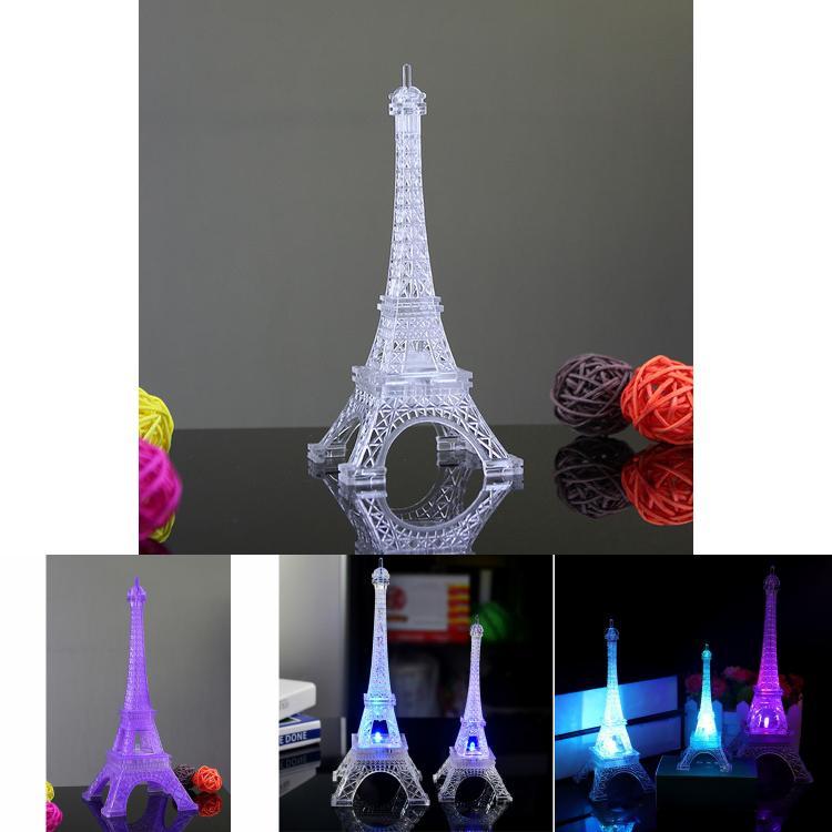 Eiffel Tower Led Night Light With Color Changing Glow For Home Decor