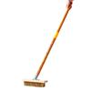 Ergonomic Long Handle Floor Brush With Hardened Steel Bristles Ideal For Outdoor Surfaces Cleaning