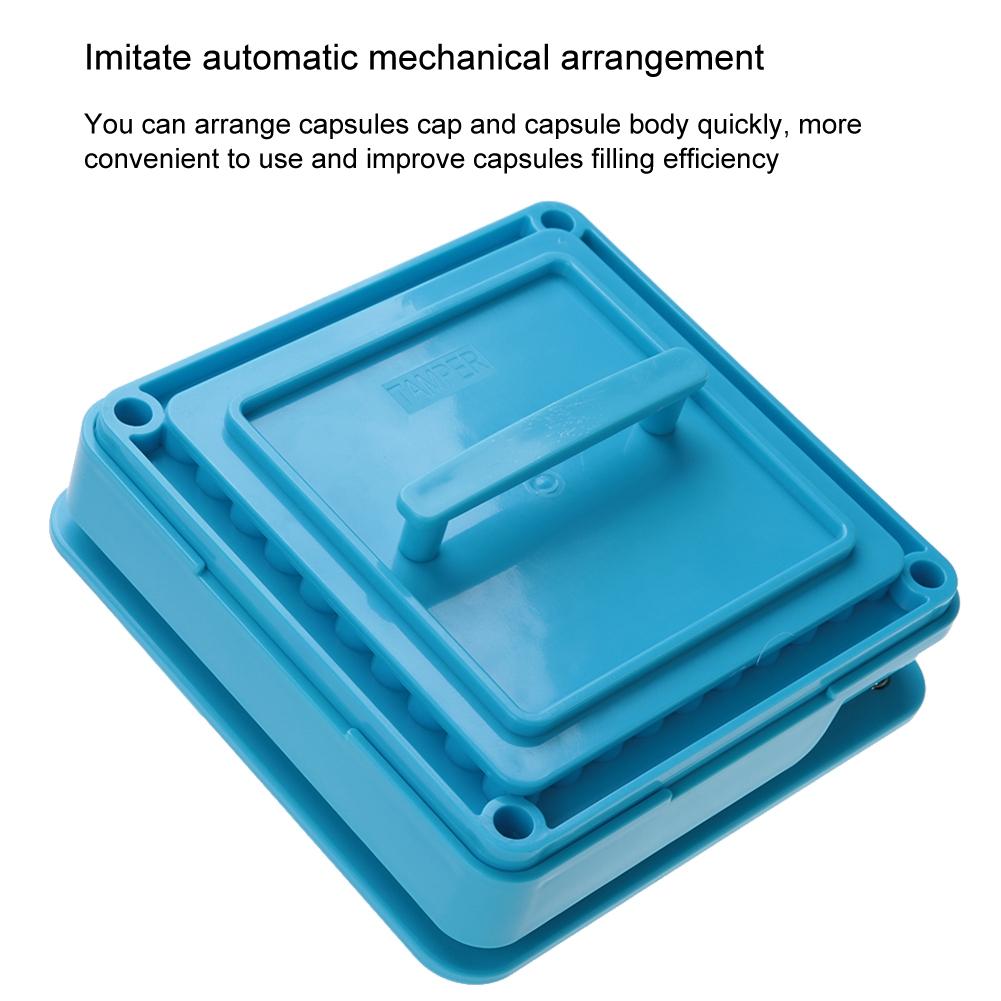 2 Types 100 Holes Empty Capsule Filler Powder Spreader Plates Capsules Filling Tool