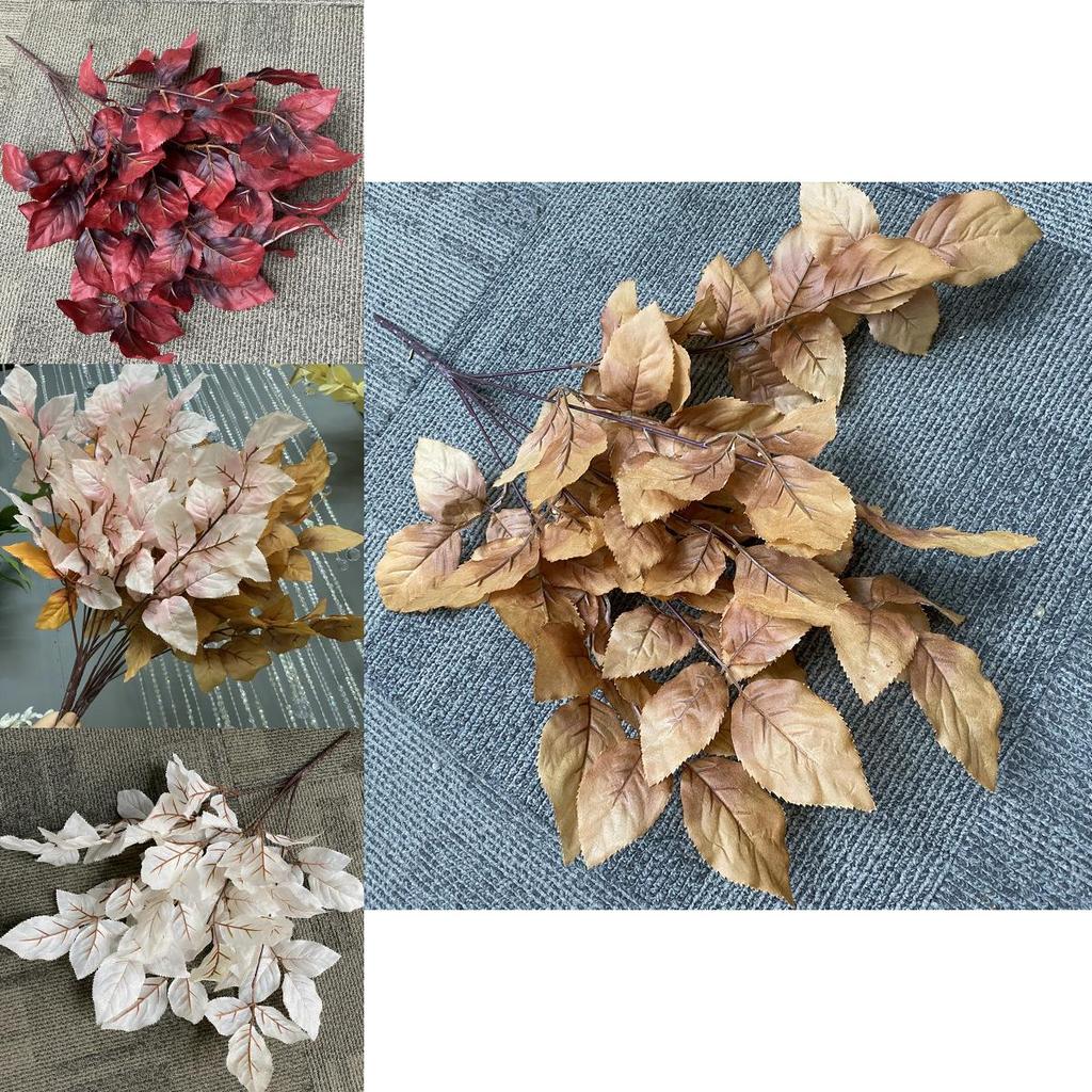 Fake Leaves Cluster For Wedding Celebrations And Photography Props With Elegant Design For House And Venue Decoration