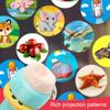 1 Set Projector Toy Manual Early Educational Plastic Sturdy Slide Flashlight Toy for Bedtime