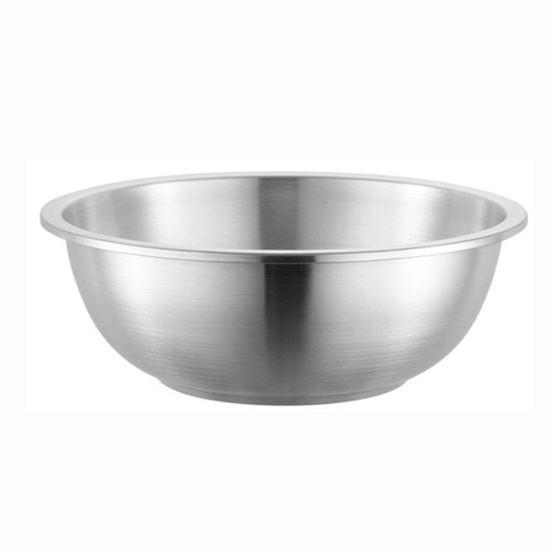 304 Stainless Steel Bowl with Lids Thickened Household Salad Bowl Sink Round Basin Vegetable Pot Kitchen Food Mixing Bowls Set