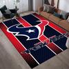 Houston Texans Pride Style Crystal Velvet Rug, Soft Anti‑Slip Crystal Velvet Carpet for Living Room Bedroom Home Decor
