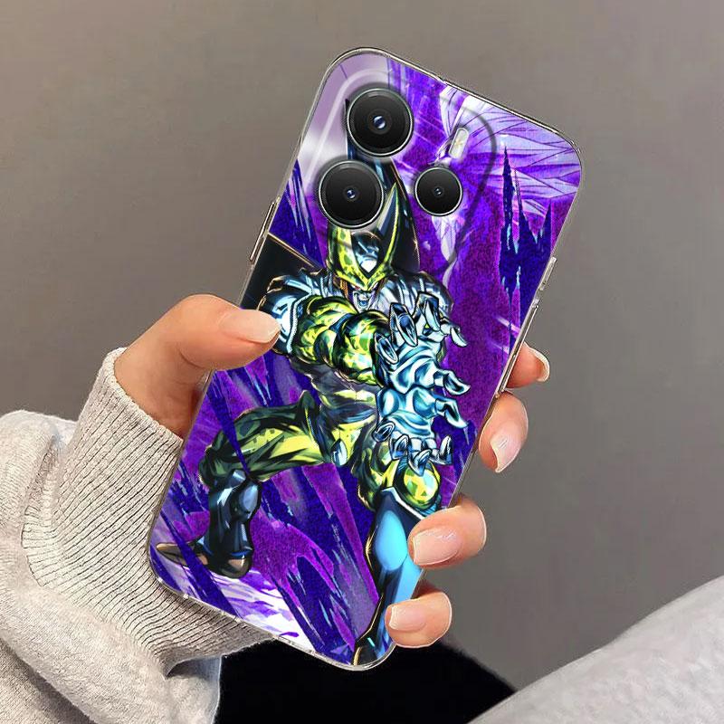 Dragons Balls Cell Anime Case For Xiaomi Redmi Note 15 14 13 12 11 Pro Plus Cover For Redmi 15C 15 14C 13C 12C Clear Phone Cases