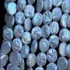 1String, White Natural Freshwater Pearls, Handmade Irregular Ellipse Pearl Beads for Jewelry Making DIY Crafts (Beads 14-16×18-19mm, Length 36cm)