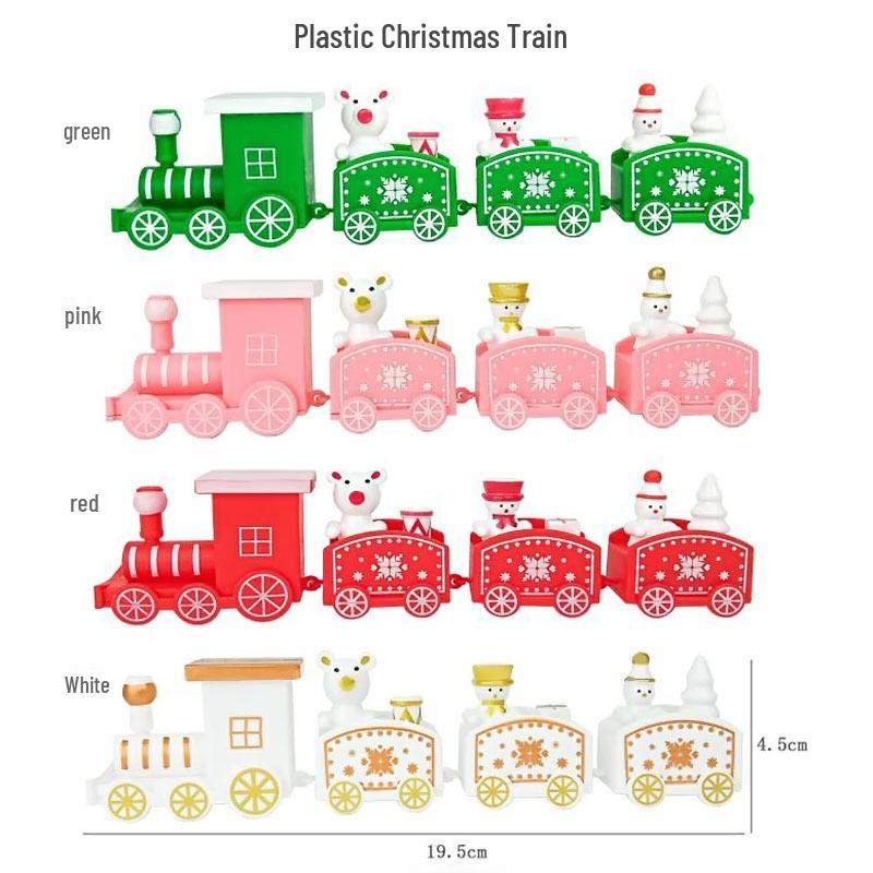 Christmas Train Ornament Cake Decoration - Children's Birthday & Dessert Table Accessory