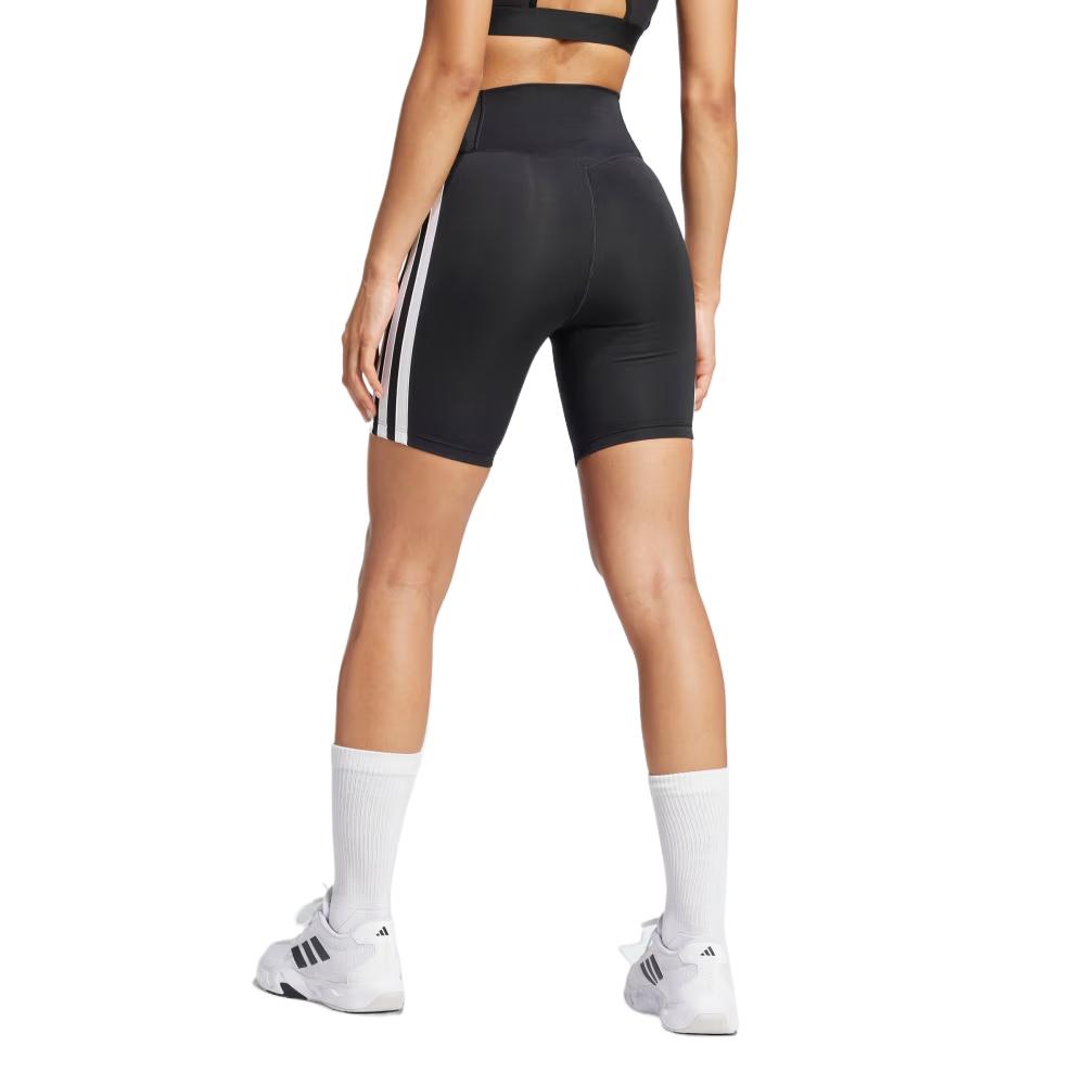 Adidas Optime Essentials Comfortable Fashionable Simple Versatile Sports Shorts Women Shorts Black JD6536