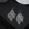 Simple Leaf Hollow Earrings, Exaggerated And Creative Multi-Layer Five-Pointed Star Long Fringed Earrings